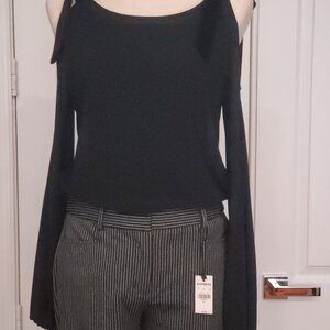 NWT EXPRESS Columnist Pants Blk & White Pin Stripes